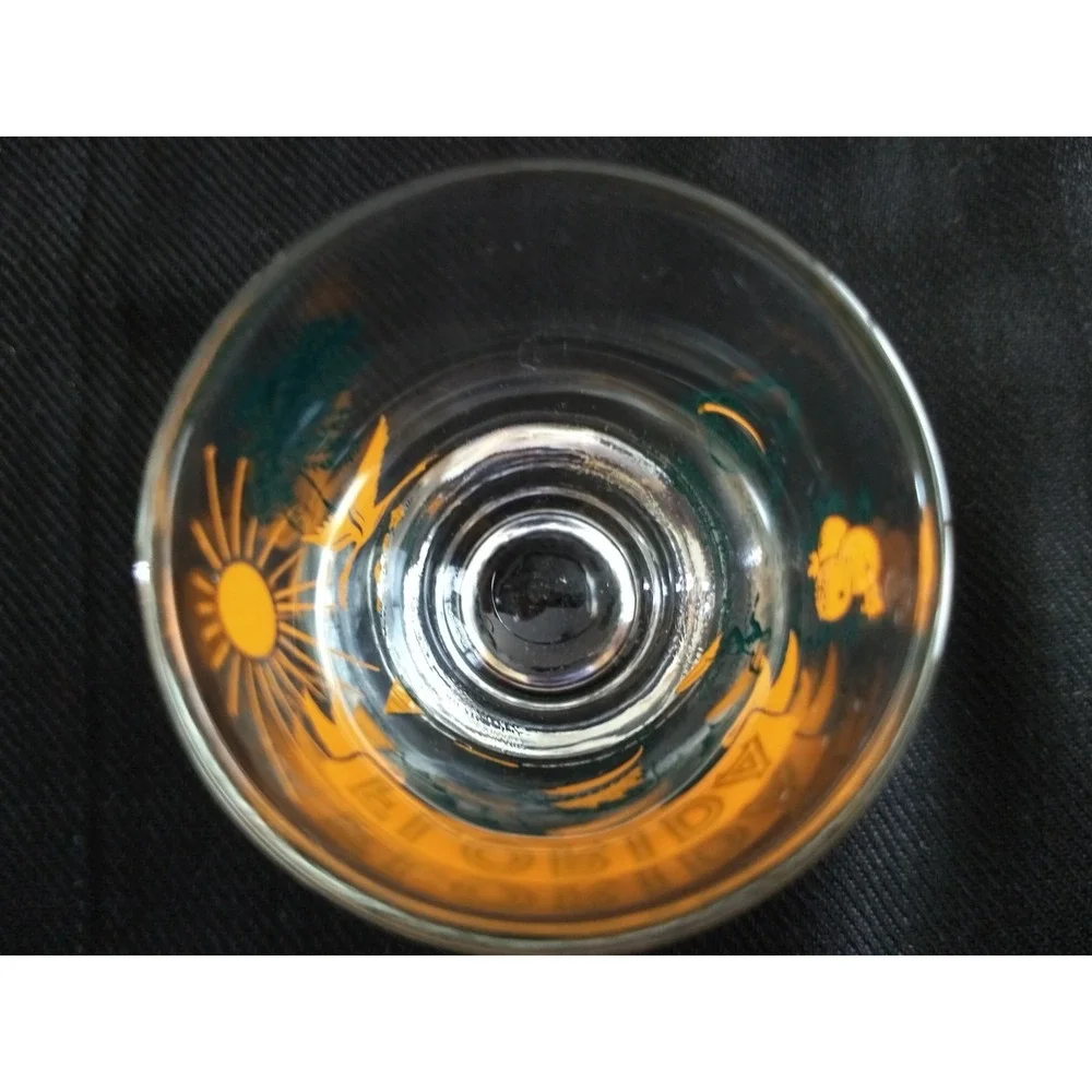 Florida Souvenir Shot Glasses Vtg Carrib Set of 4 Original Box Marlin Sunshine